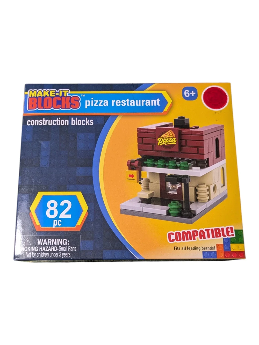 Make-It-Blocks - Pizza Restaurant - Construction Blocks Set - New in Box